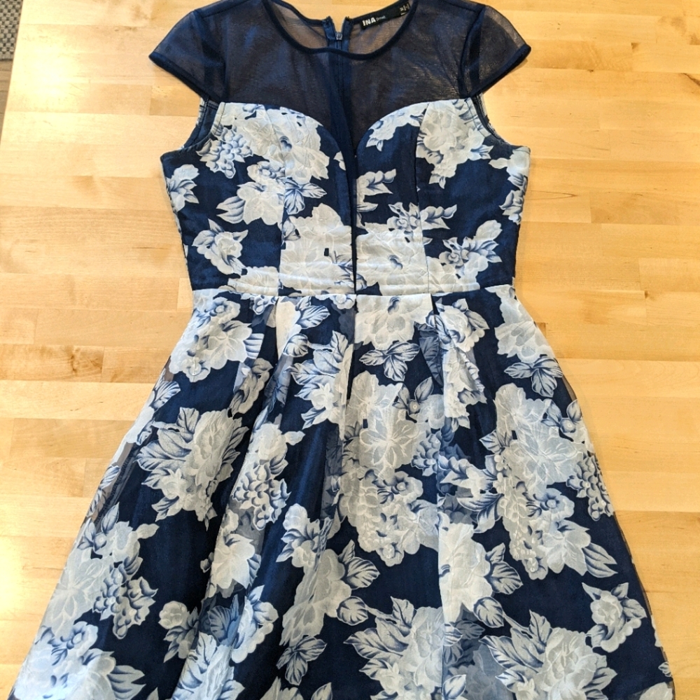 Blue Floral Dress